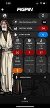 Load image into Gallery viewer, FiGPiN #753 Star Wars A New Hope OBI-WAN KENOBI LE 2000 Exclusive Locked
