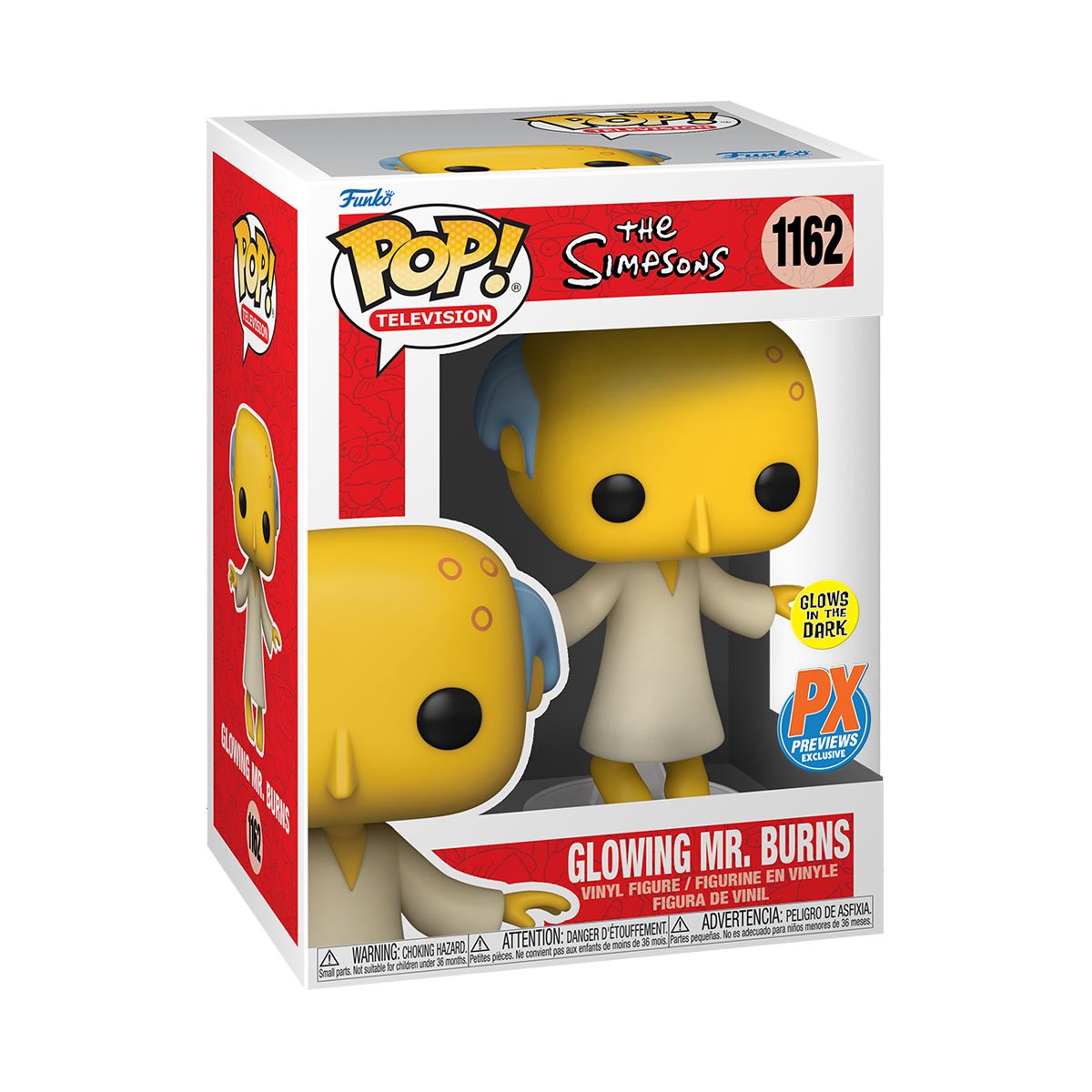 Funko The Simpsons Glowing Mr. Burns Pop Vinyl Figure Previews Exclusive