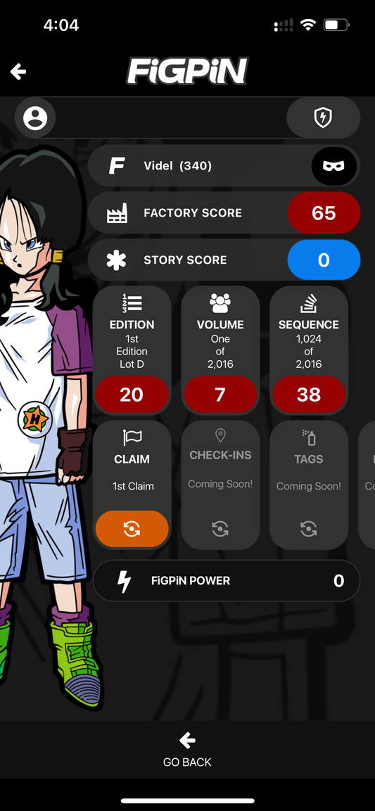 FiGPiN Dragon Ball Z Videl #340 Locked