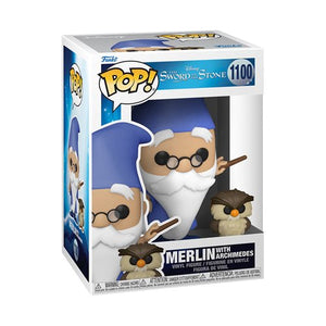 The Sword in the Stone Merlin with Archimedes Pop! Vinyl Figure and Buddy