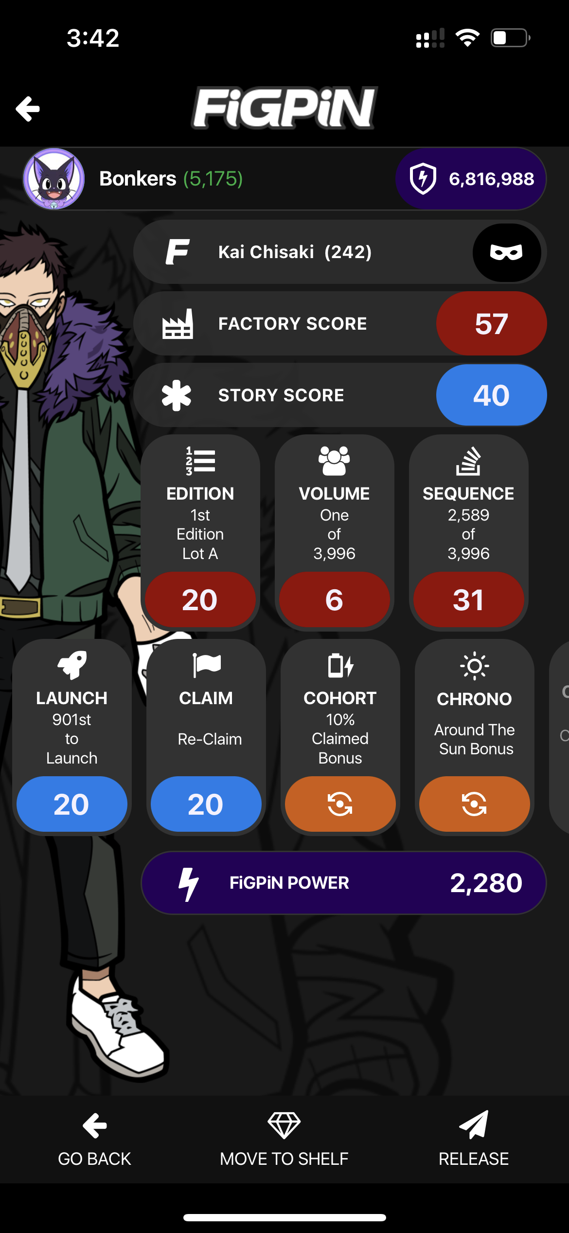 FiGPiN My Hero Academia Kai Chisaki #242 UNLOCKED