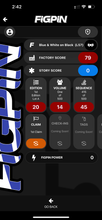 Load image into Gallery viewer, FiGPiN Logo Wondercon L57 Blue And White On Black Locked No Backer Card
