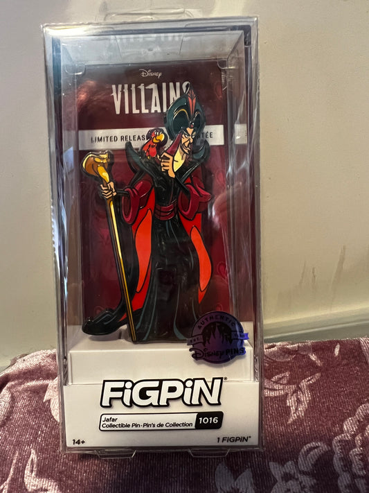 FiGPiN Disney Parks Jafar Aladdin Locked Like New #1016