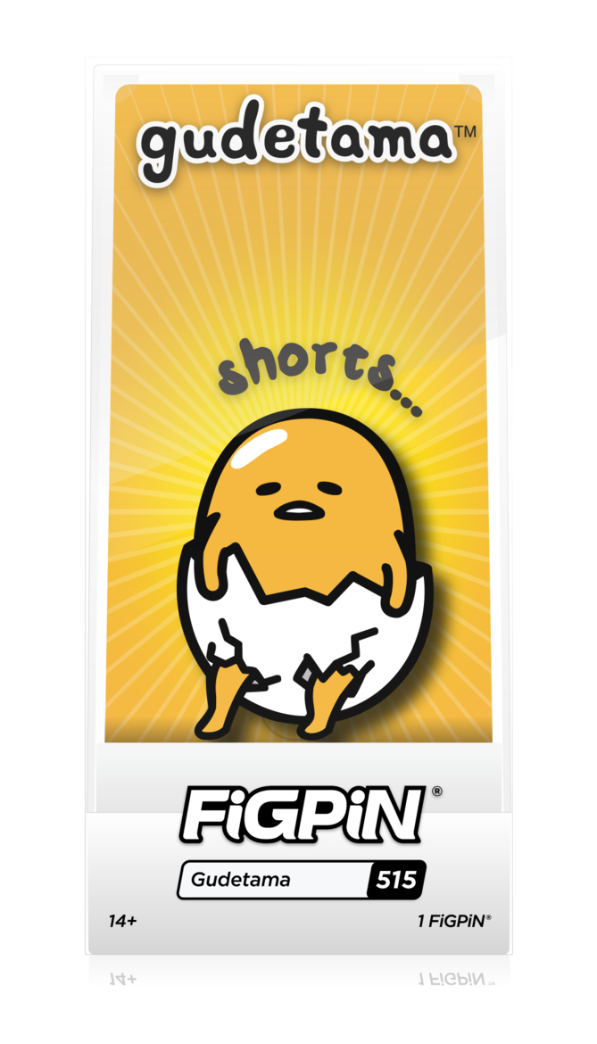 FiGPiN Sanrio Gudetama Shorts #515 Limited Edition