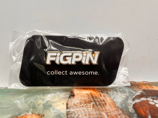 FiGPiN White Glitter and Gold L27 LE750 Logo