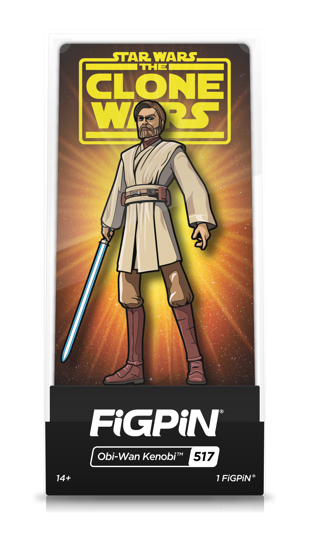 Star Wars the Clone Wars FIGPIN Obi-Wan #517