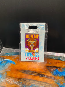 Disney Heroes VS Villains Recruitment Poster The Beast Le 2000 Pin