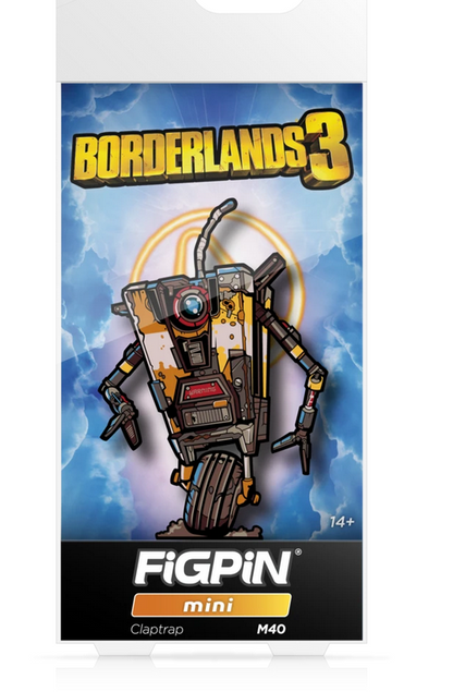 Claptrap FiGPiN Mini #M40 | Borderlands 3 Collectible 2-Inch Enamel Pin