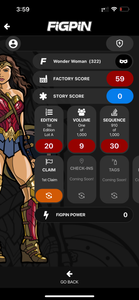 FiGPiN #322 Wonder Woman Justice League Locked