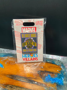 Disney Heroes VS Villains Comic Book Avengers Infinity Gauntlet Pin