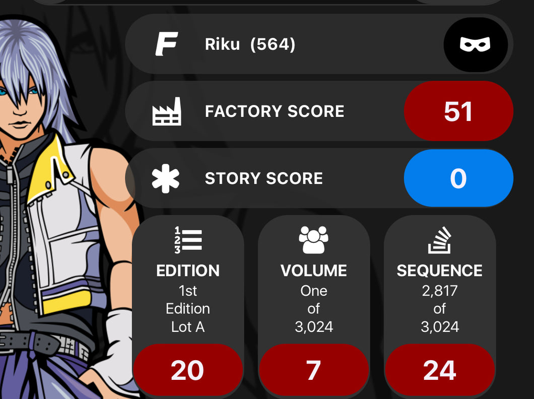 FIGPIN Disney Kingdom Hearts Riku #564 Locked