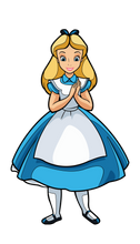 Load image into Gallery viewer, FiGPiN Disney Alice In Wonderland Alice Pin #604
