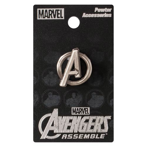 Avengers Logo Pewter Lapel Pin Monogram