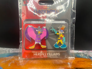 Disney WDW Heroes VS Villains Darkwing Duck Megavolt Le 1000 Pin