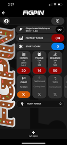 FiGPiN Logo Gingerbread L23 Locked No Backer Card