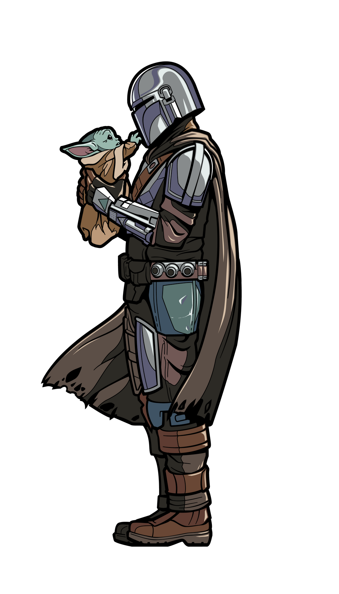 FiGPiN Star Wars The Mandalorian with Grogu, Dark Trooper And Luke Skywalker #825-827