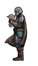 Load image into Gallery viewer, FiGPiN Star Wars The Mandalorian with Grogu #827
