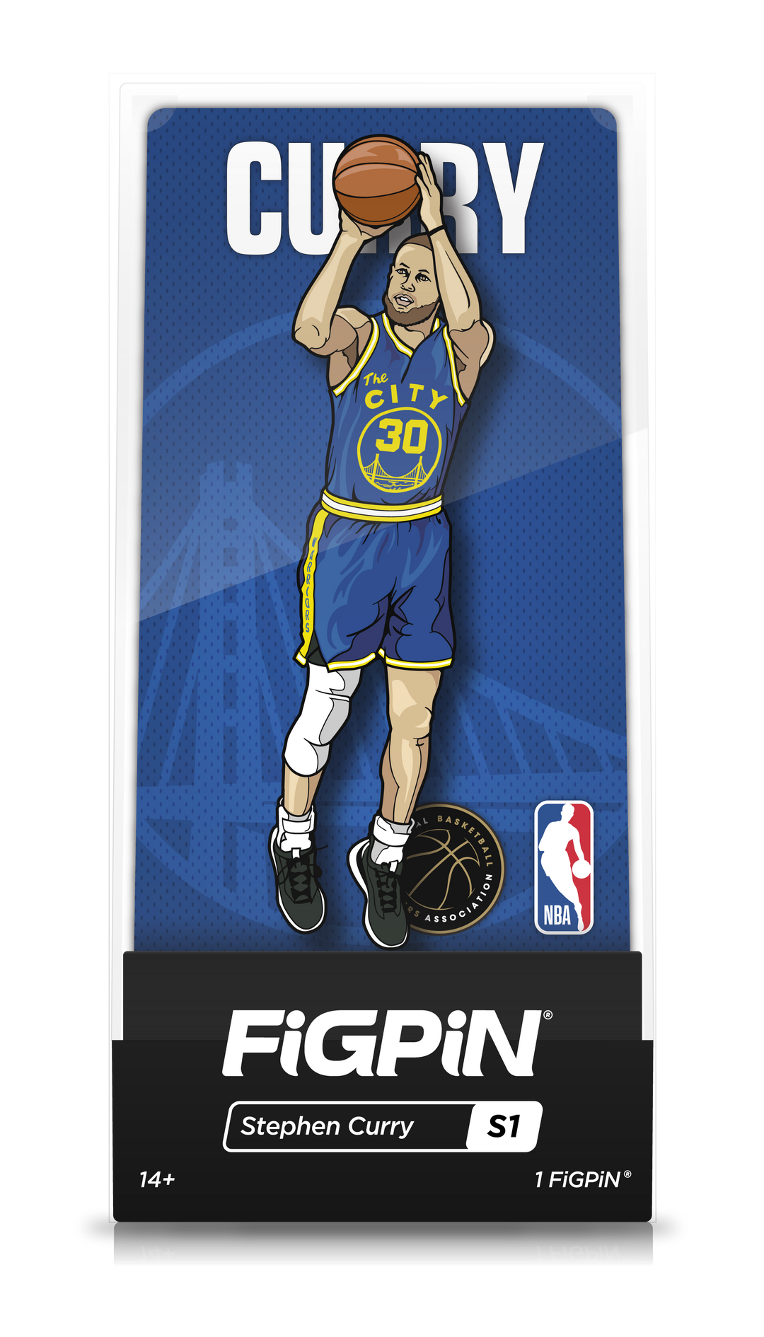 FiGPiN NBA Stephen Curry Golden State Warriors Pin #S1