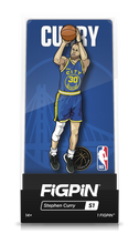 Load image into Gallery viewer, FiGPiN NBA Stephen Curry Golden State Warriors Pin #S1
