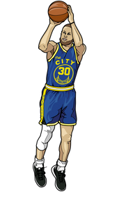 FiGPiN NBA Stephen Curry Golden State Warriors Pin #S1