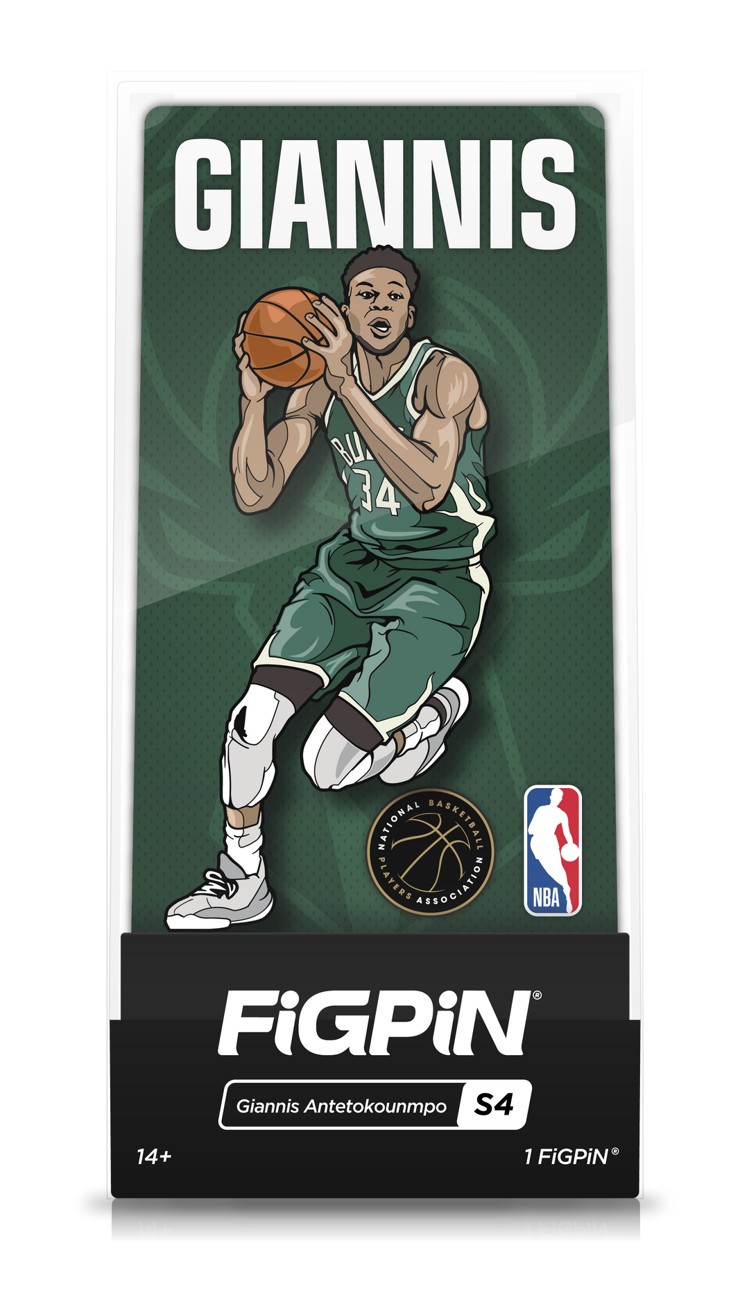FiGPiN NBA Giannis Antetokounmpo Milwaukee Bucks Pin #S4