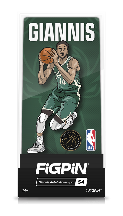 FiGPiN NBA Giannis Antetokounmpo Milwaukee Bucks Pin #S4