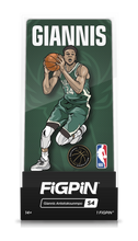 Load image into Gallery viewer, FiGPiN NBA Giannis Antetokounmpo Milwaukee Bucks Pin #S4
