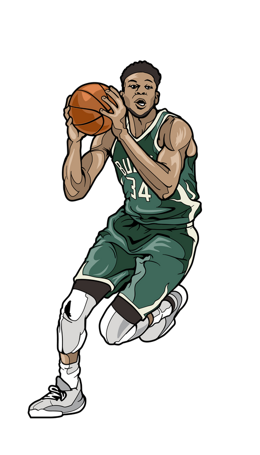 FiGPiN NBA Giannis Antetokounmpo Milwaukee Bucks Pin #S4