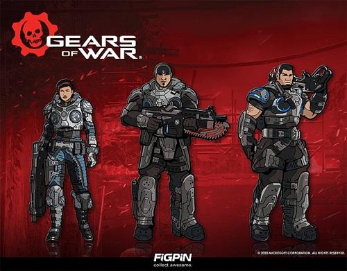 Gears Of War FiGPiN Kait Dom Marcus #273 274 221 Set of 3