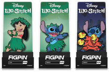 Load image into Gallery viewer, Disney FiGPiN Lilo and Stitch Lilo Pin Set Of 3 #624, 625, 626
