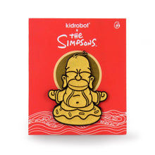 Load image into Gallery viewer, Kidrobot x Simpsons Golden Homer Buddha - 1.5&quot; Enamel Pin - SDCC 2020 Excl New
