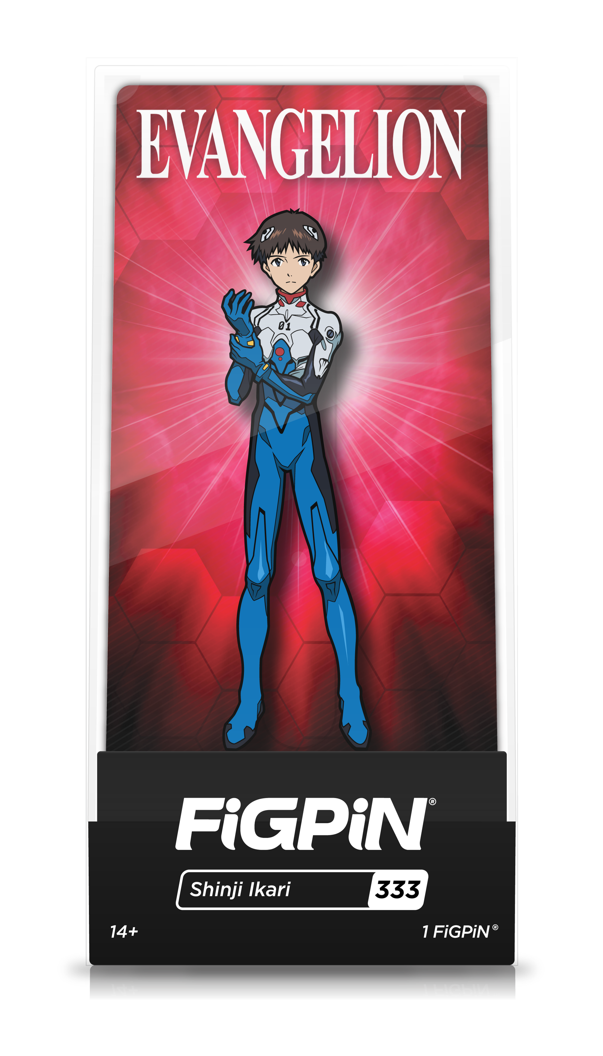 Shinji Ikari FiGPiN #333 Neon Genesis Evangelion collectible enamel pin