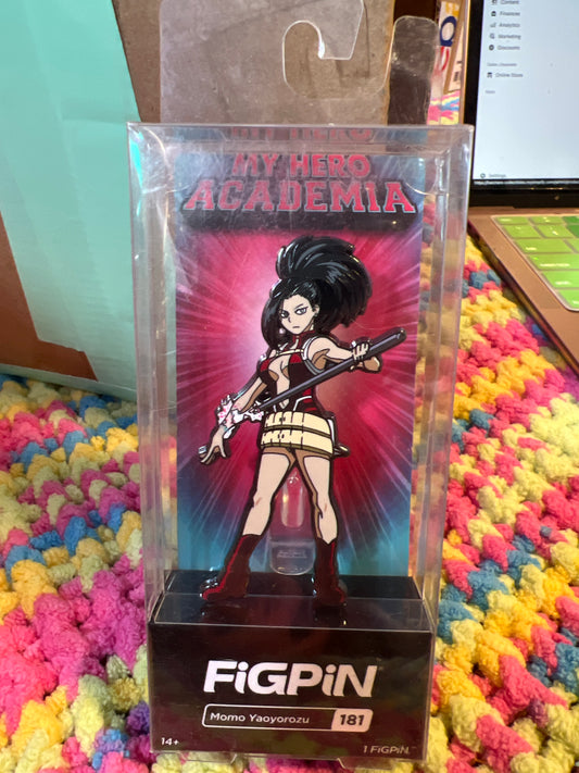 FiGPiN My Hero Academia Momo Yaoyorozu #181 UNLOCKED SOFT
