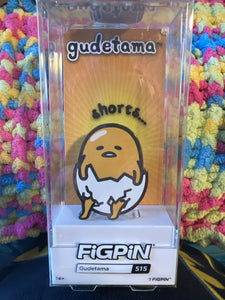 FiGPiN Sanrio Gudetama Shorts #515 Limited Edition Locked