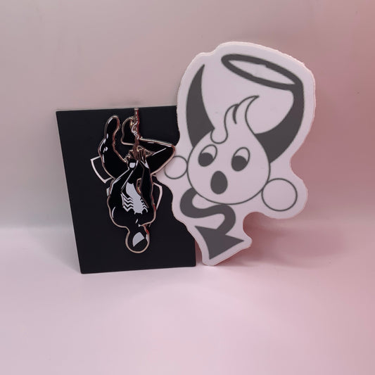 Black Suit Symbiotic SPIDER-MAN Fantasy Pin Open Edition By Bendiesticks