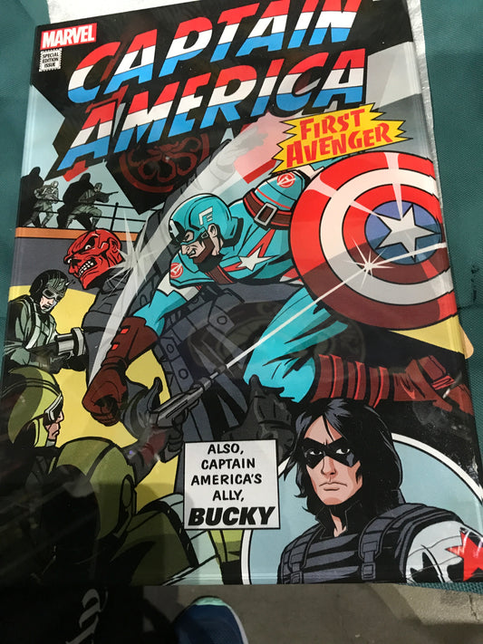 AVENGERS NewDisney Marvel D23 Expo Acrylic Print LE 110 #51 Captain America