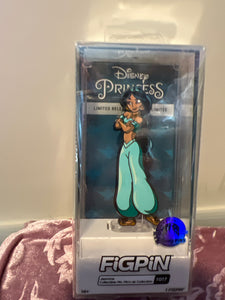 FiGPiN Disney Parks Jasmine Aladdin Locked Like New