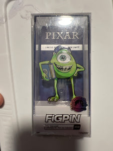 FiGPiN Mike Wazowski Pixar Monsters Inc #450 LOCKED
