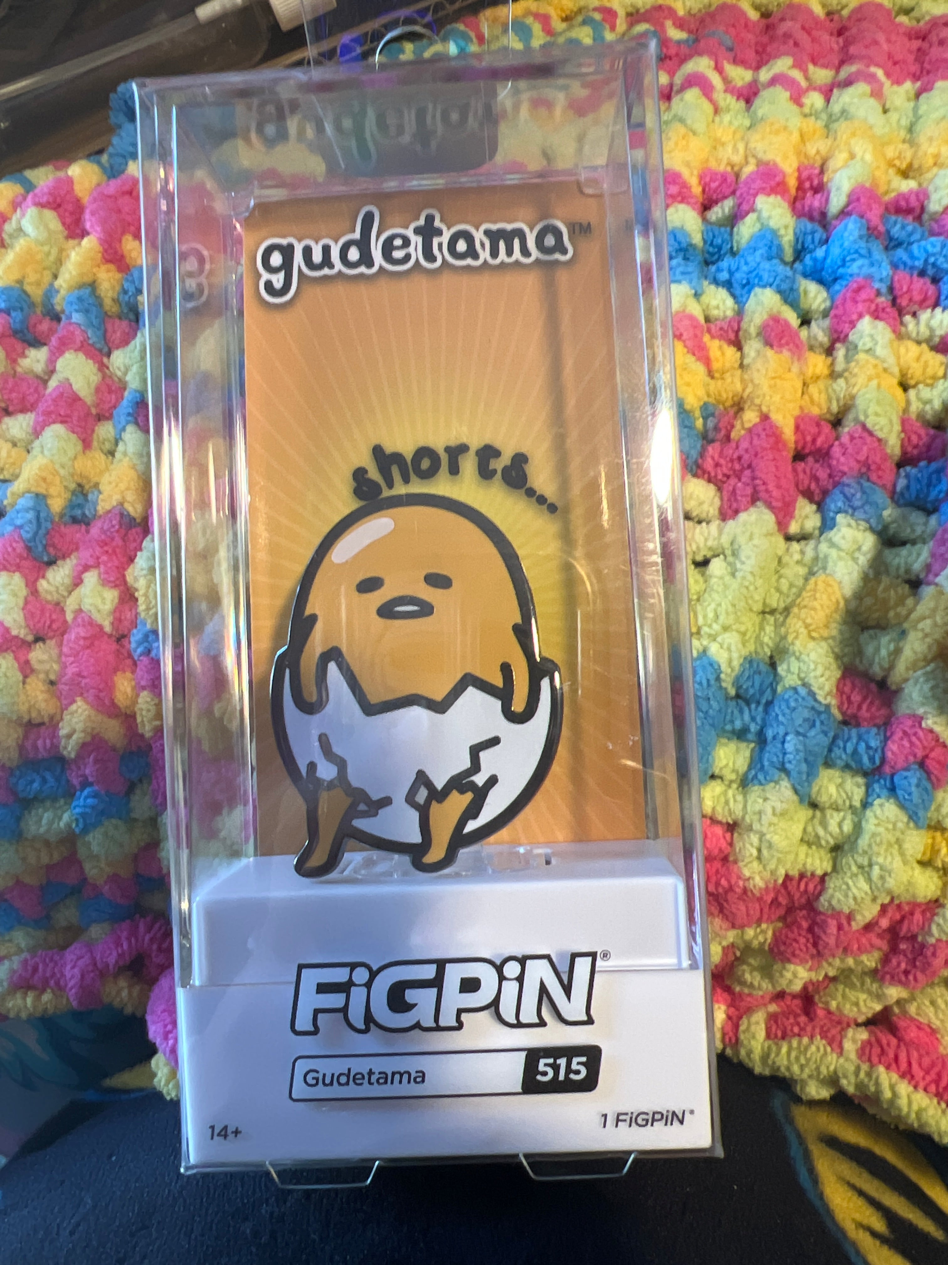 FiGPiN Sanrio Gudetama Shorts #515 Limited Edition Locked