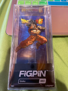 FiGPiN Dragon Ball Z Glitter Goku #883 2022 SDCC Exclusive Comic Con LE 1500