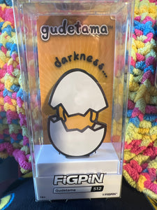 FiGPiN Sanrio Gudetama Darkness #512 Limited Edition Locked