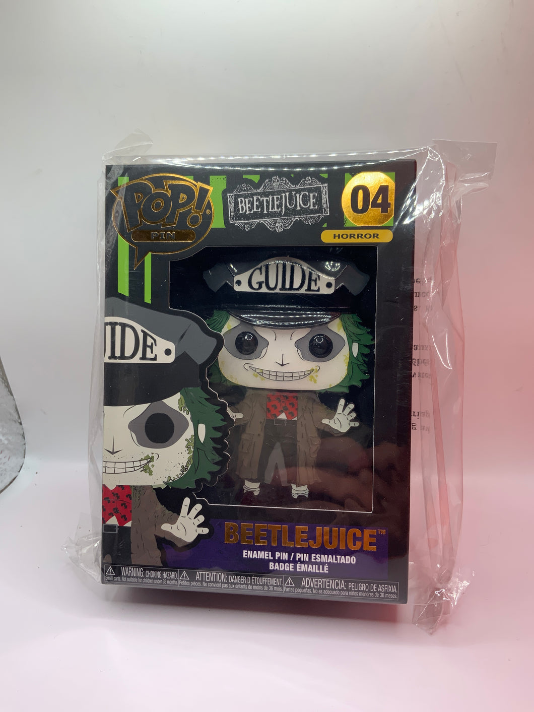 Horror Large Enamel Funko Pop! Pin Beetlejuice