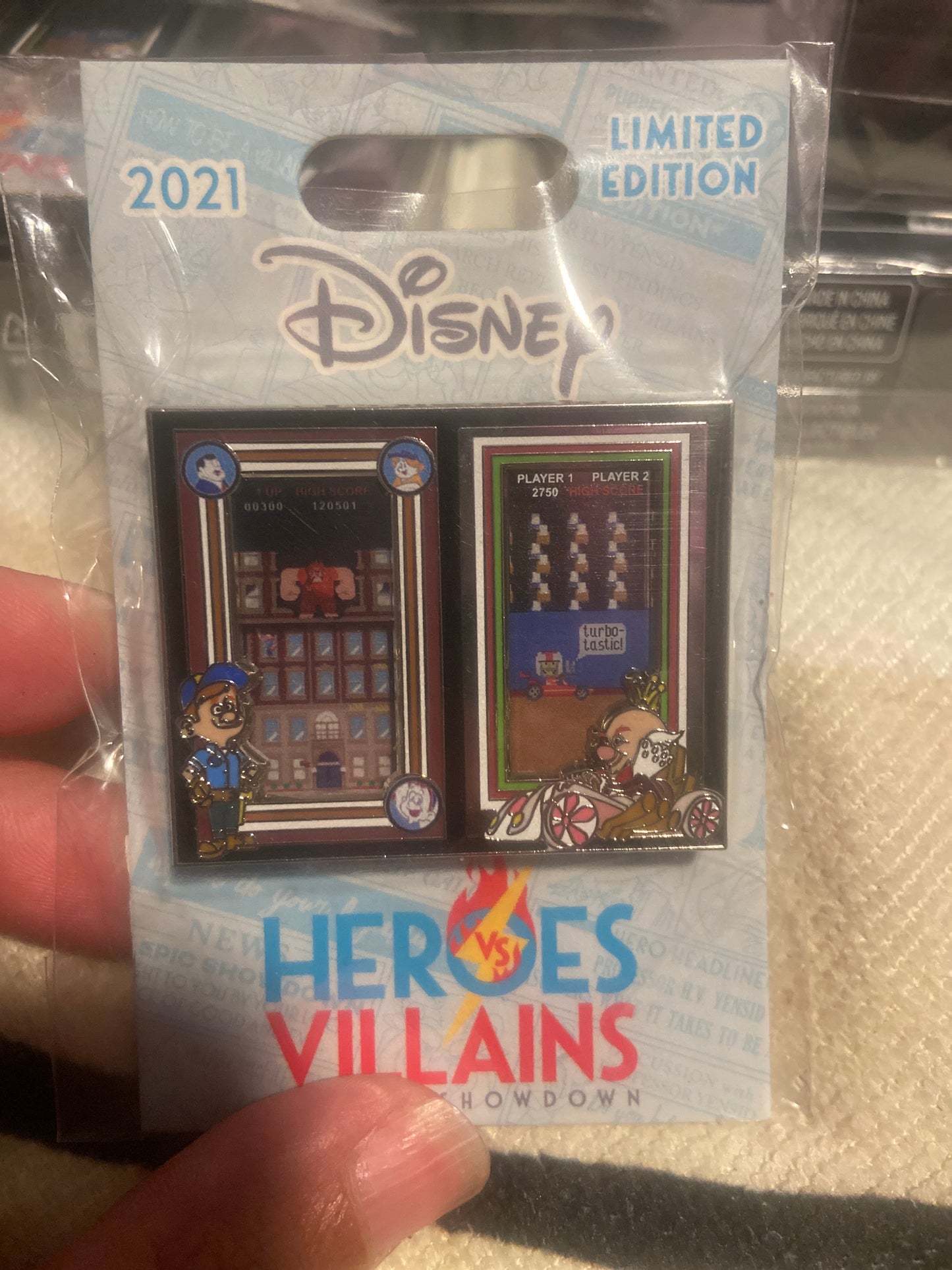 Disney WDW Heroes VS Villains Wreck-It Ralph Felix King Pin Le 1000