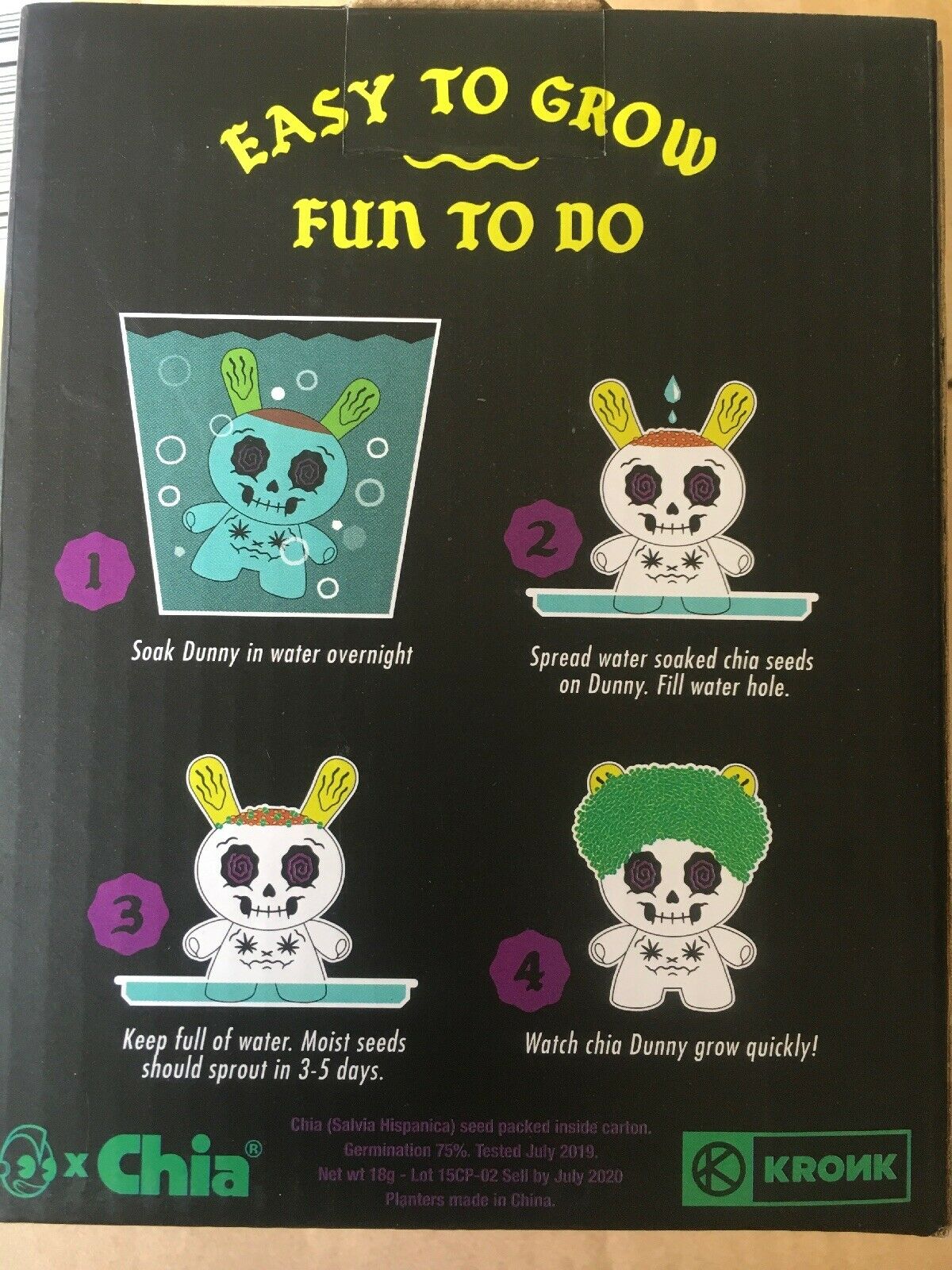 SDCC 2019 Kidrobot Buzzkill Chia Pet Dunny by Kronk 4"