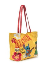 Load image into Gallery viewer, Danielle Nicole Disney Lilo &amp; Stitch Aloha Greetings From Hawaii Tote New
